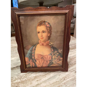 Francois Boucher Vintage Wall Art Print w/ Antique frame Rare Find